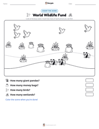 World Wildlife Fund printable worksheet preview