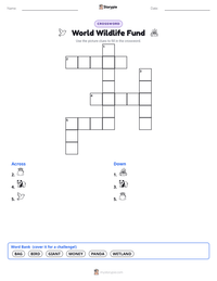 World Wildlife Fund printable worksheet preview