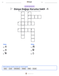 Dünya Doğayı Koruma Vakfı yazdırılabilir çalışma sayfası önizlemesi
