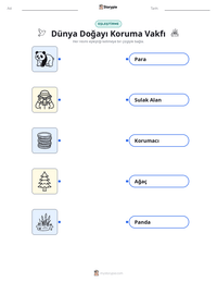 Dünya Doğayı Koruma Vakfı yazdırılabilir çalışma sayfası önizlemesi