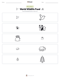 World Wildlife Fund printable worksheet preview