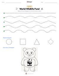 Anteprima della scheda stampabile di World Wildlife Fund