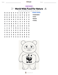 World Wide Fund For Nature druckbare Arbeitsblatt Vorschau