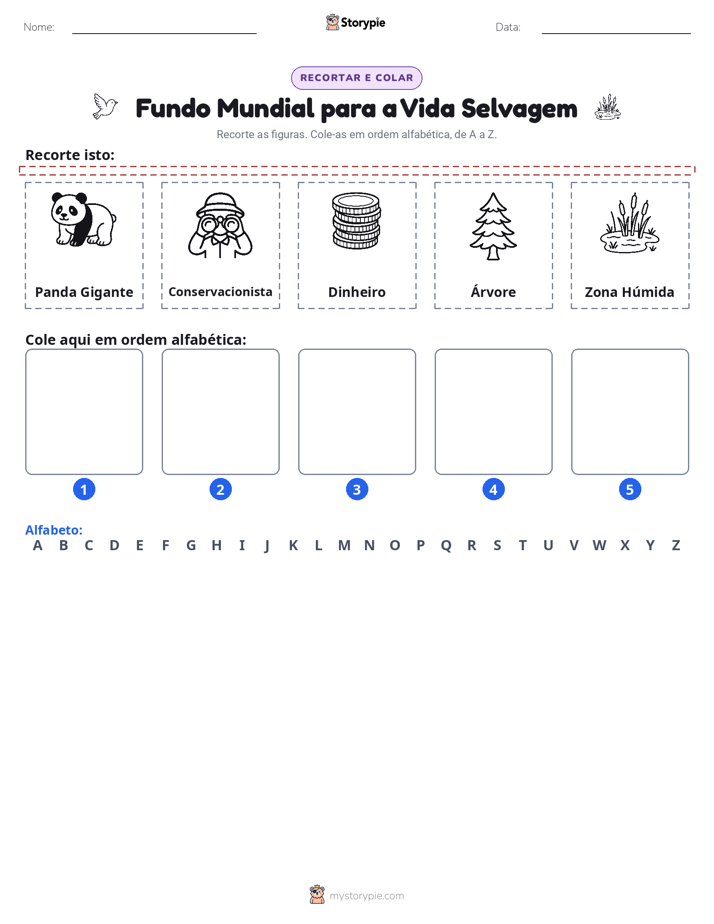 Recortar & Colar Alfabeto