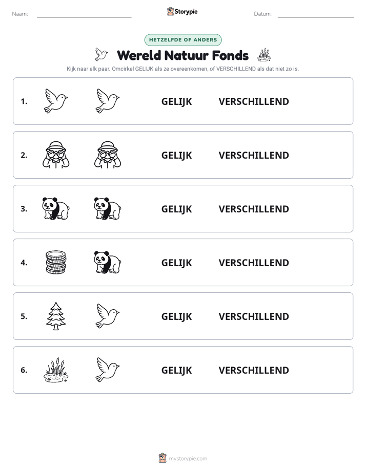 Zelfde of Verschillend
