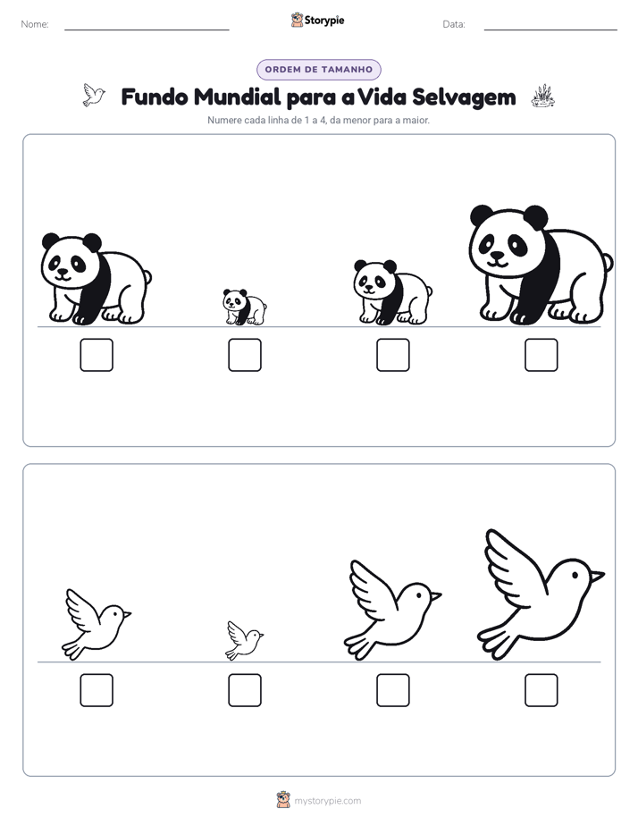 Ordem de Tamanho