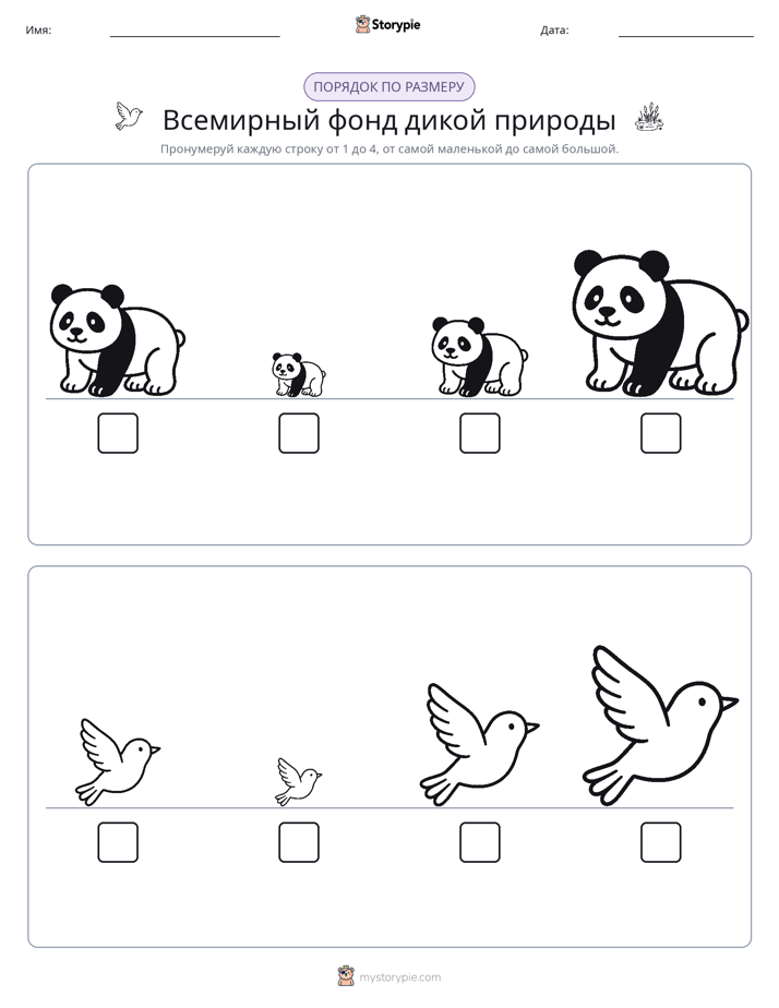 Размеры в порядке