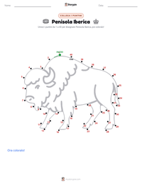 Anteprima della scheda stampabile di Penisola Iberica