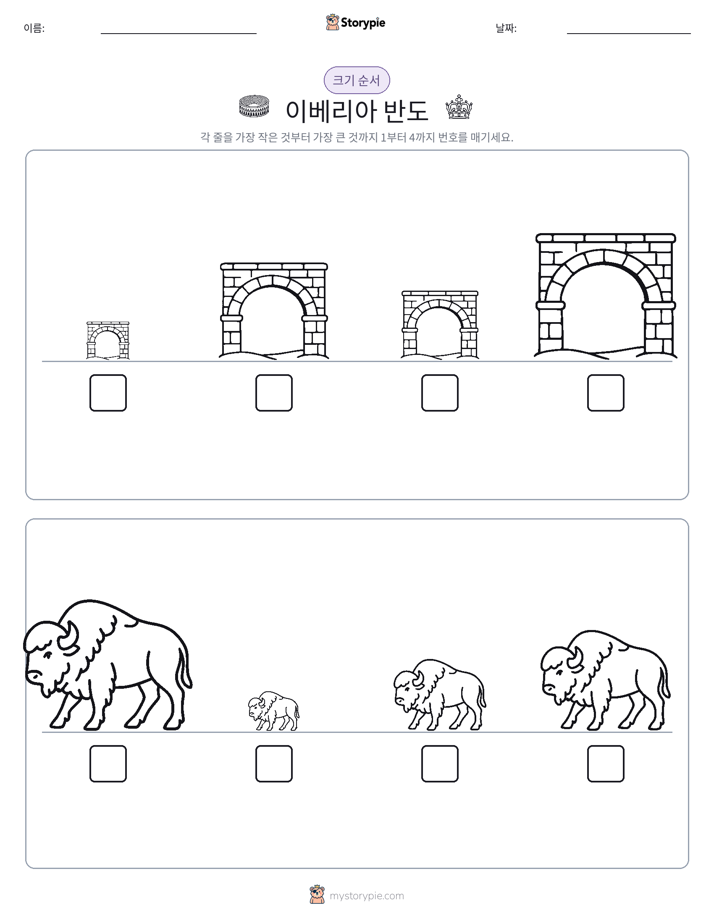 크기 순서