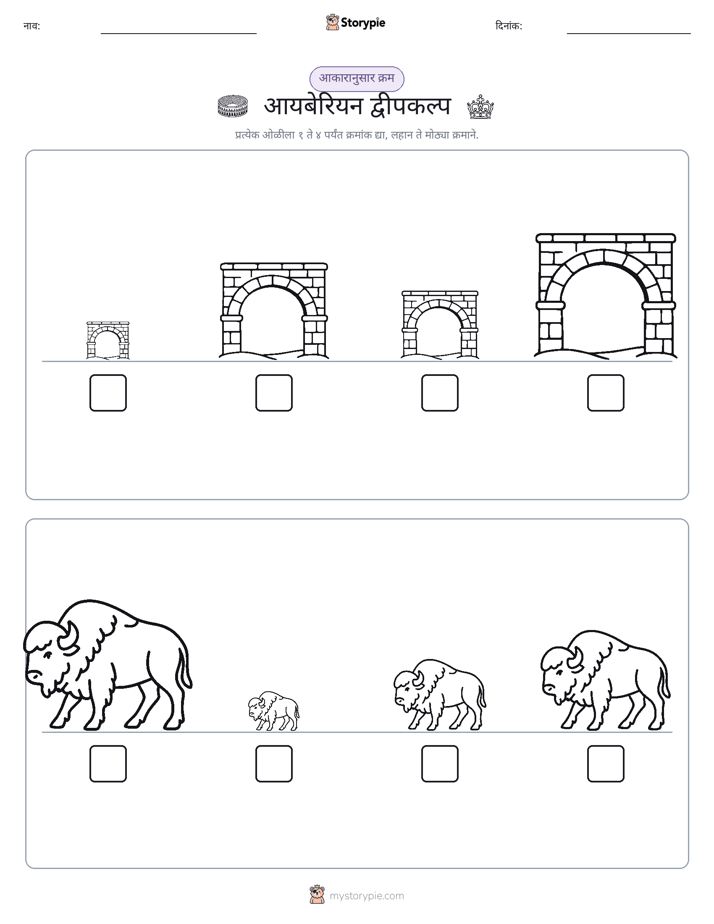 आकार क्रम