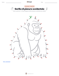 Anteprima della scheda stampabile di Gorilla (di pianura occidentale)