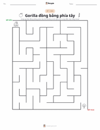 Xem trước tài liệu in sẵn Khỉ đột (Đồng bằng Tây Phi)