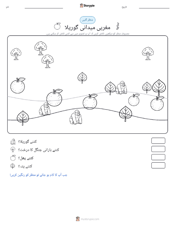 گنتی کا منظر
