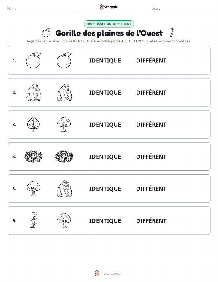 Identique ou Différent