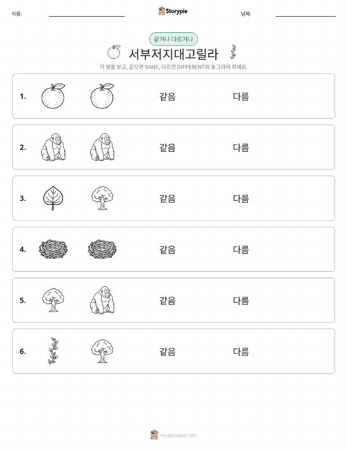 같은 것 또는 다른 것