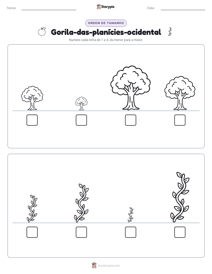 Ordem de Tamanho
