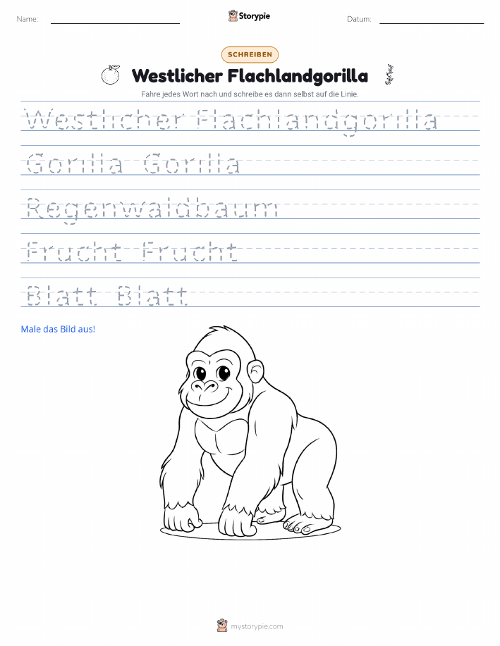 Schreibübung