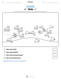Wale druckbare Arbeitsblatt Vorschau