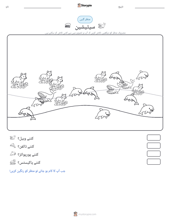 گنتی کا منظر