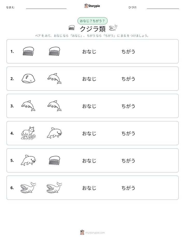 同じか違うか