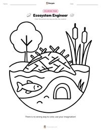 Ecosystem Engineer coloring page for kids