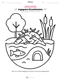 Pagina da colorare di Ingegnere Ecosistemico per bambini