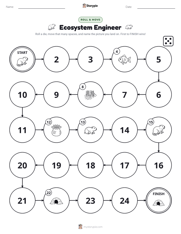 Roll & Move Game