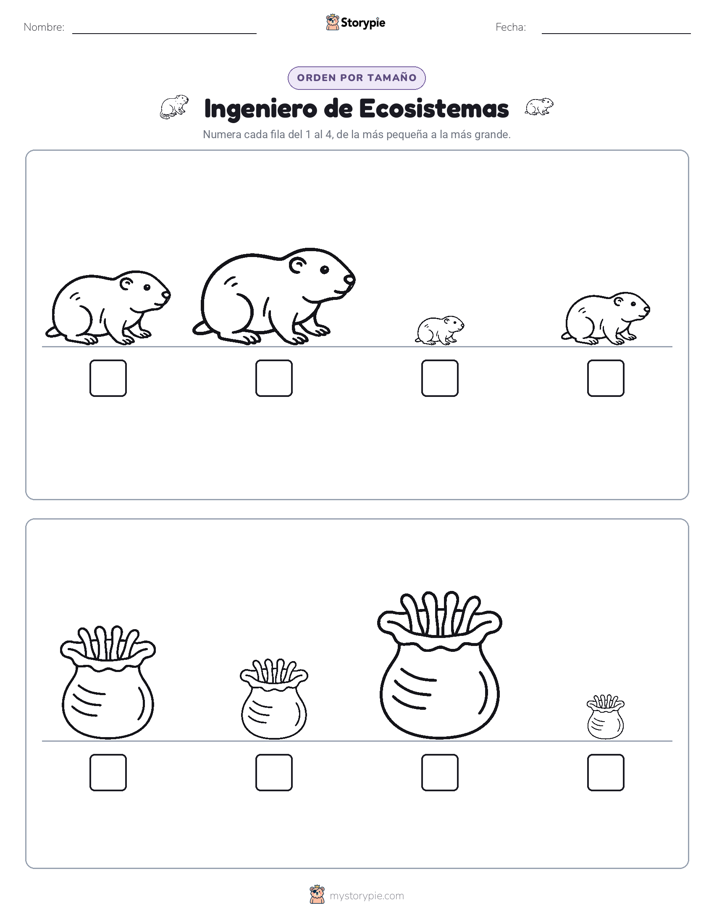 Orden de Tamaños