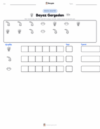 Beyaz Gergedan yazdırılabilir çalışma sayfası önizlemesi