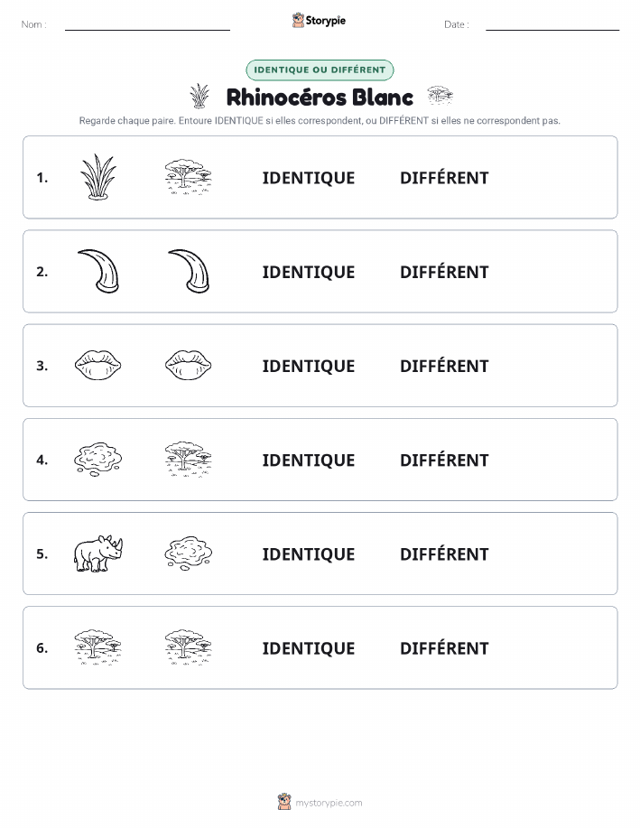 Identique ou Différent