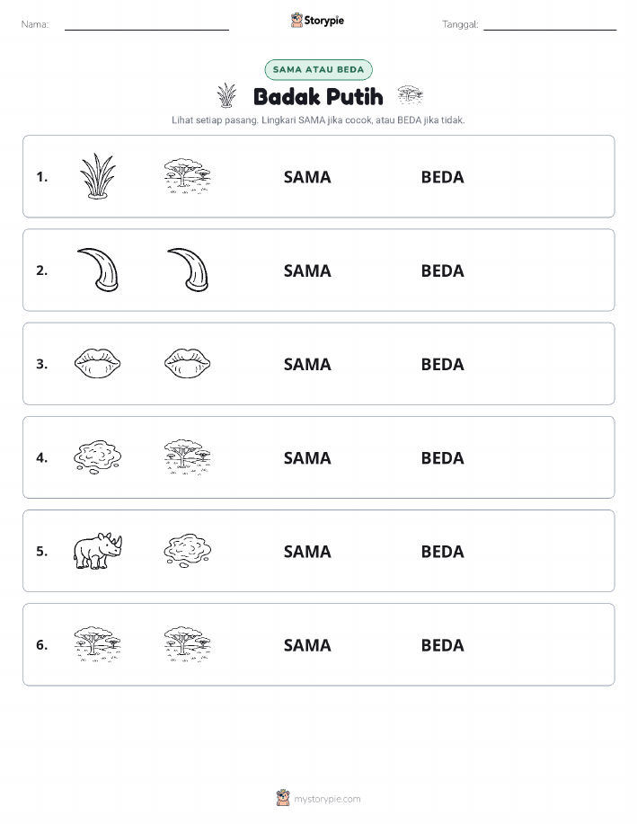 Sama atau Berbeda