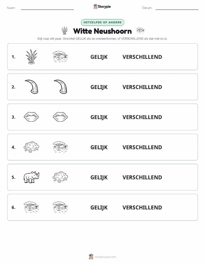 Zelfde of Verschillend