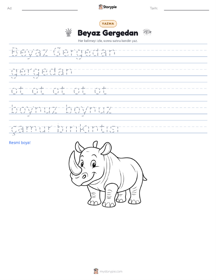 Yazma Pratiği
