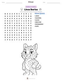 Anteprima della scheda stampabile di Lince iberica