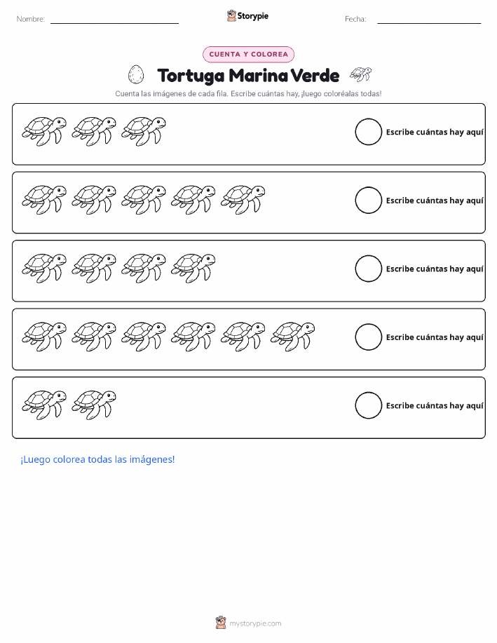 Contar y Colorear