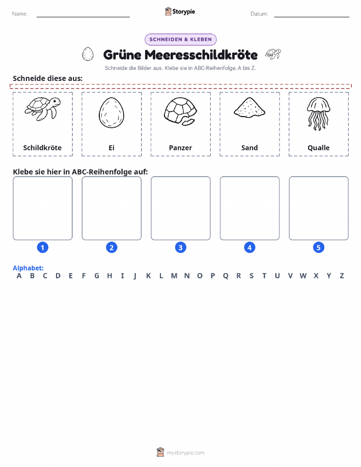 Schneiden & Einfügen Alphabet