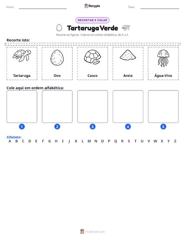 Recortar & Colar Alfabeto