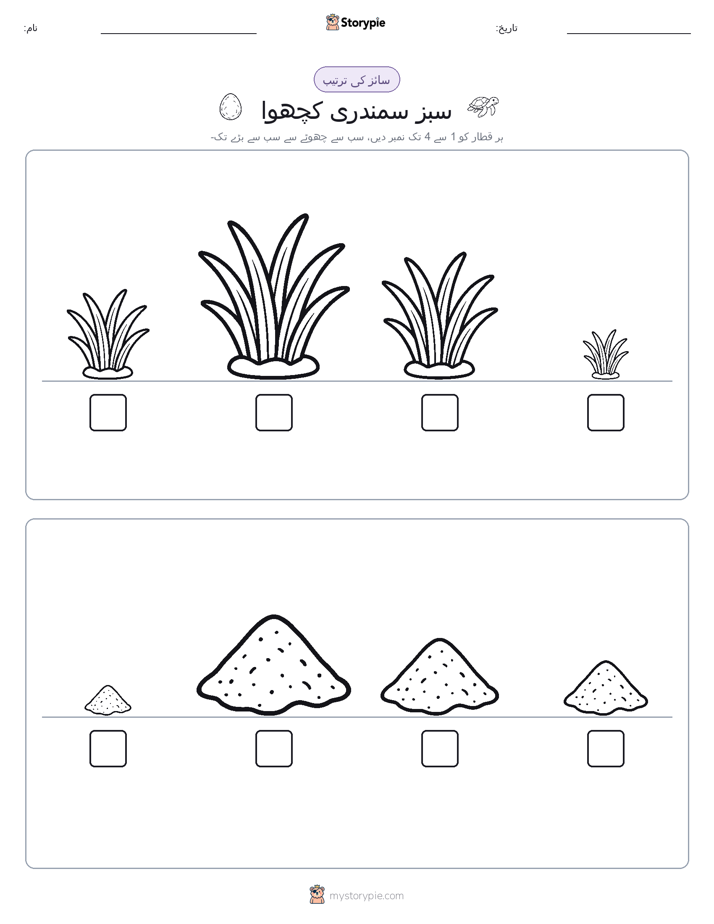 سائز کی ترتیب