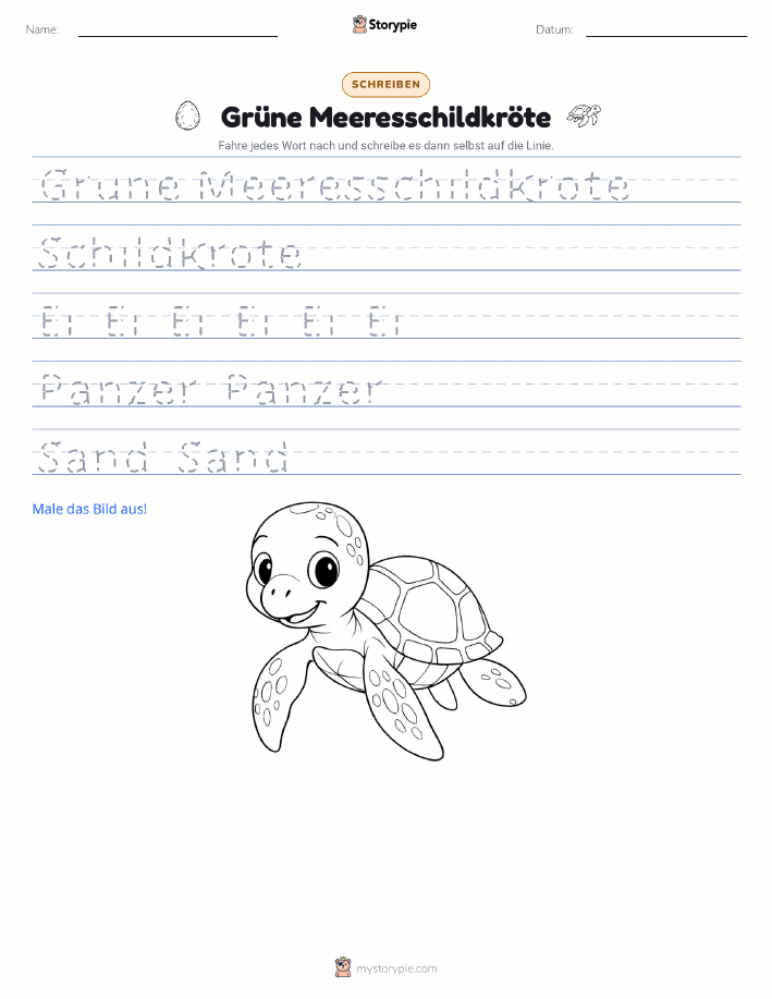 Schreibübung