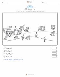 چیتا پرنٹ کرنے کے قابل ورکشیٹ کا پیش نظارہ