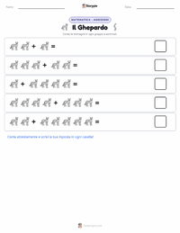 Anteprima della scheda stampabile di Ghepardo