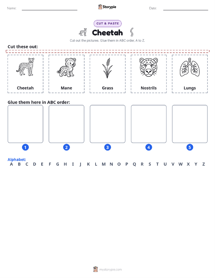 Cut & Paste Alphabet