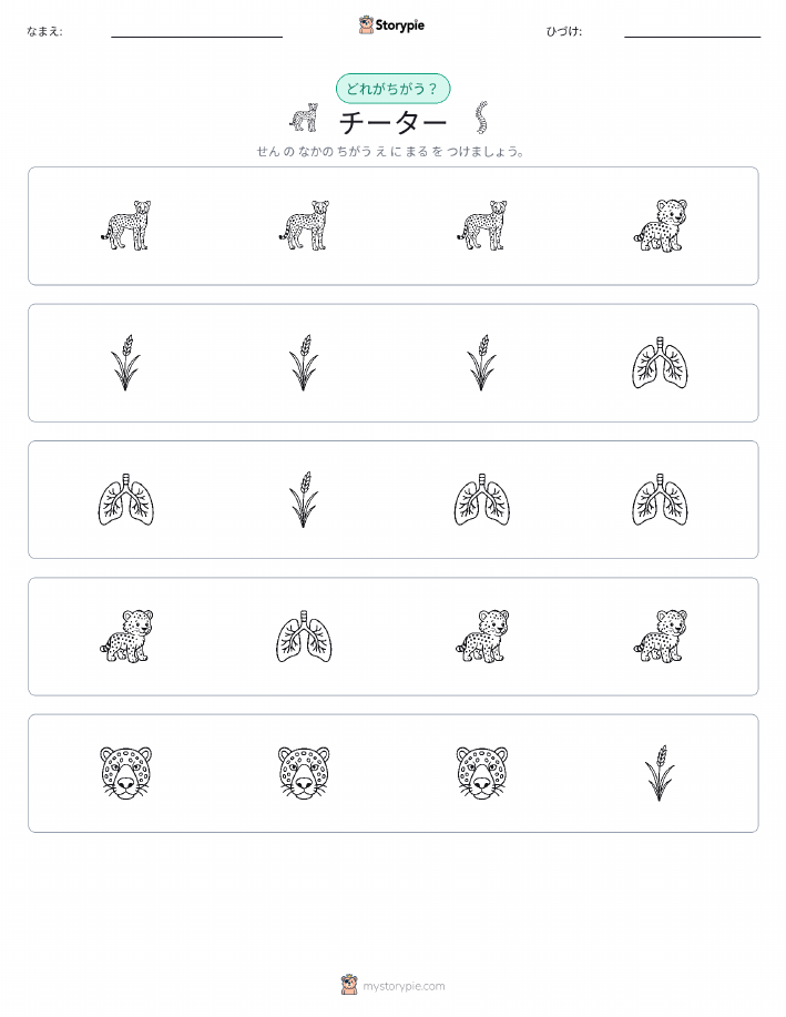 異なるものを見つけよう