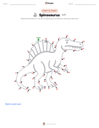 Spinosaurus aegyptiacus druckbare Arbeitsblatt Vorschau