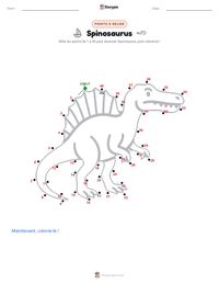 Aperçu de la feuille de travail imprimable Spinosaurus aegyptiacus