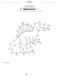 Anteprima della scheda stampabile di Spinosaurus aegyptiacus