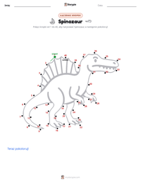 Podgląd drukowalnego arkusza ćwiczeń Spinosaurus aegyptiacus
