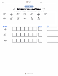 Spinosaurus aegyptiacus printable worksheet preview