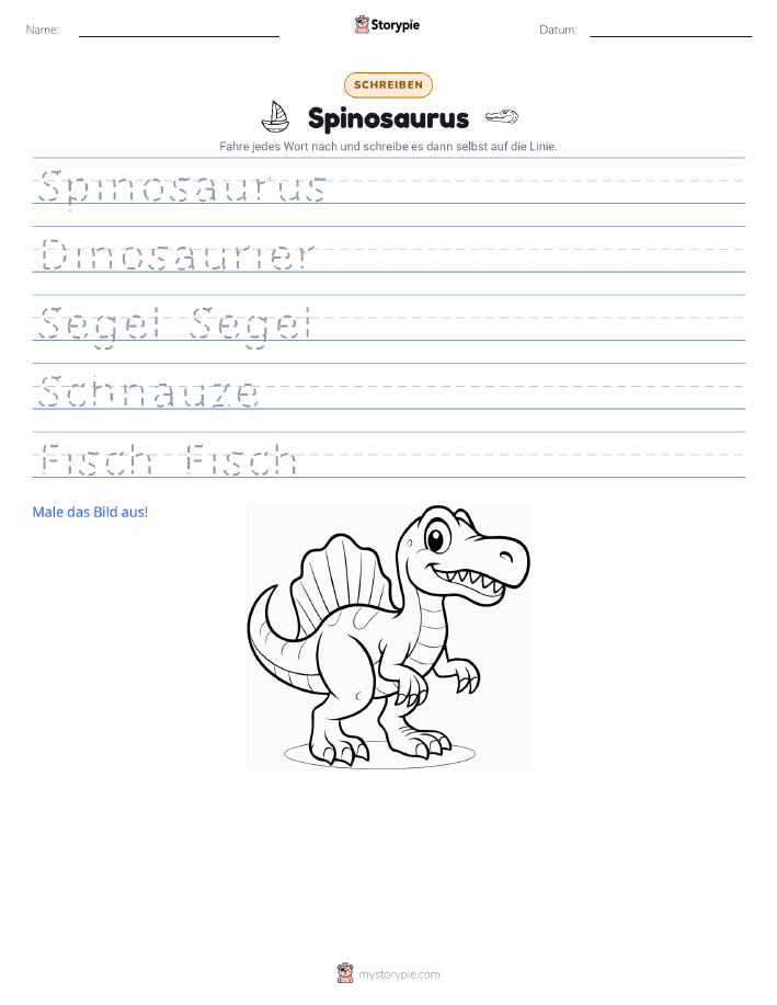 Schreibübung