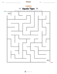 Anteprima della scheda stampabile di Squalo Tigre